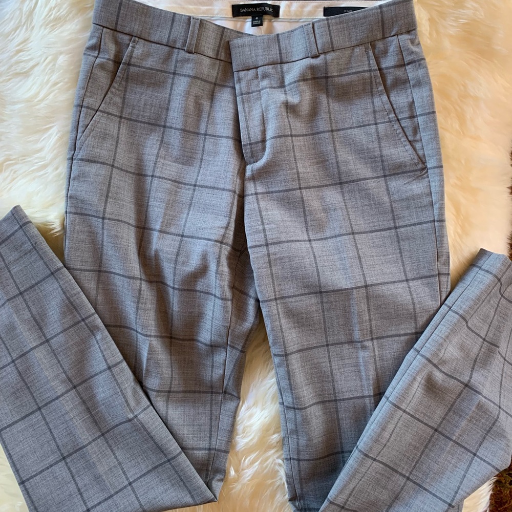 Banana Republic Avery Grey Dress Pants Sz 4